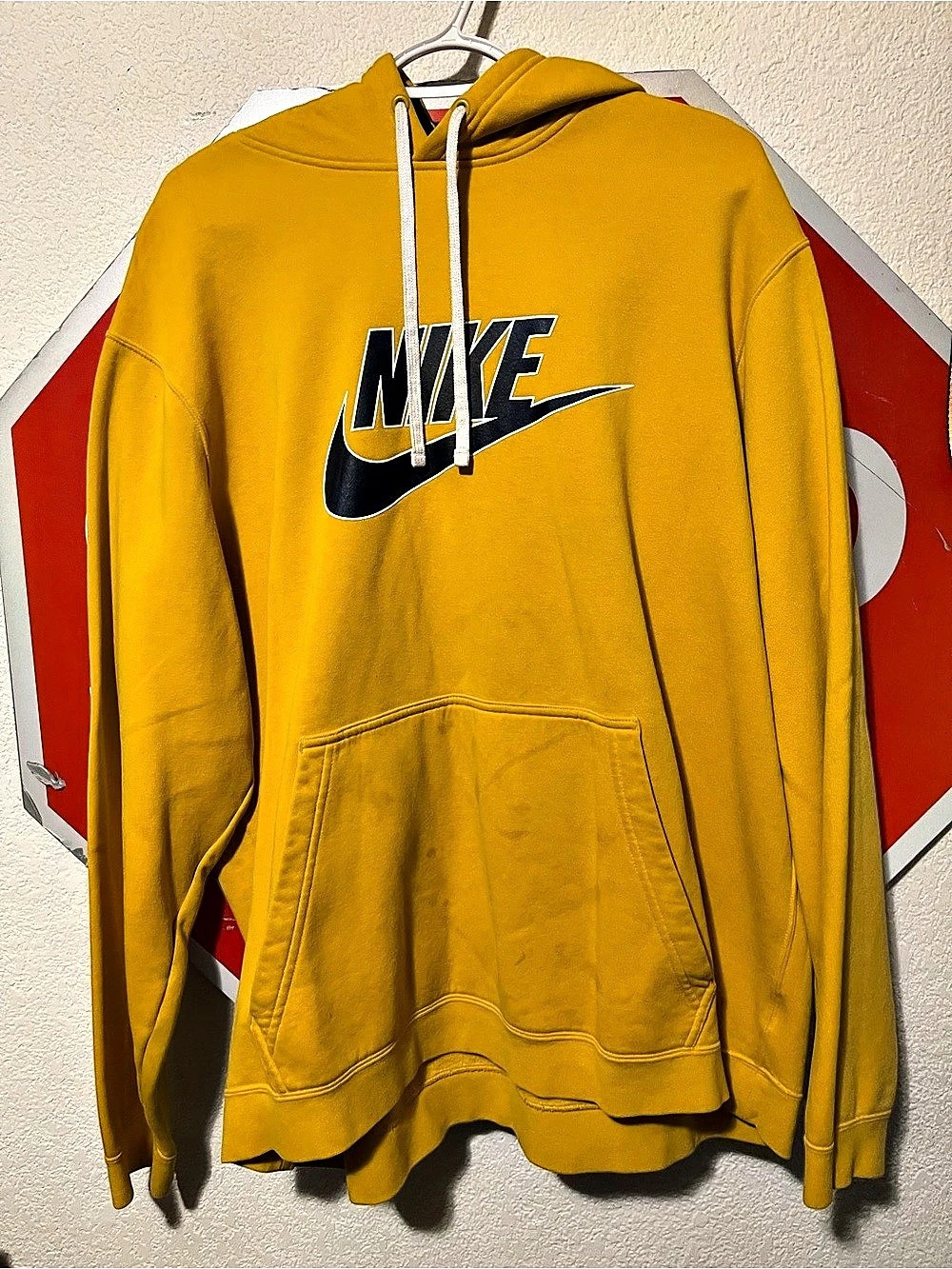 Nike Sportswear Air Hoodie Men's Pullover Hoodie Yellow XL